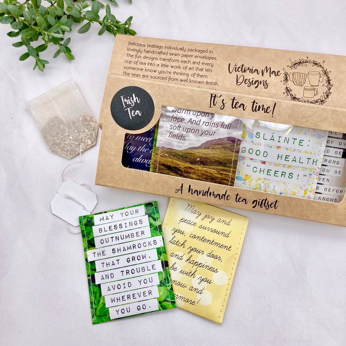 Irish Blessings Teabag Gift Set | English Breakfast Tea - TLC Gifting