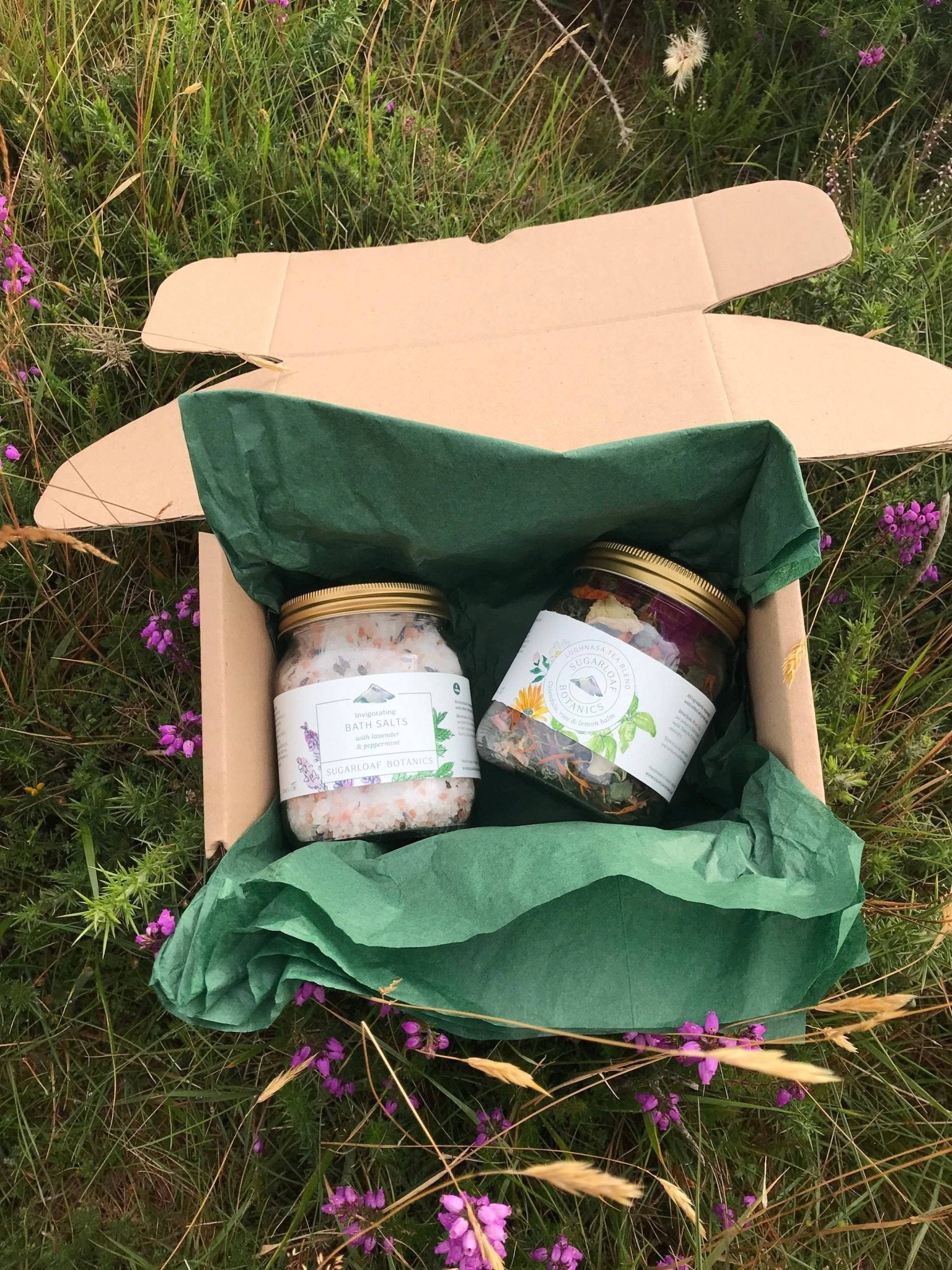 Lavender and peppermint bath salts - Sugarloaf Botanics - TLC Gifting