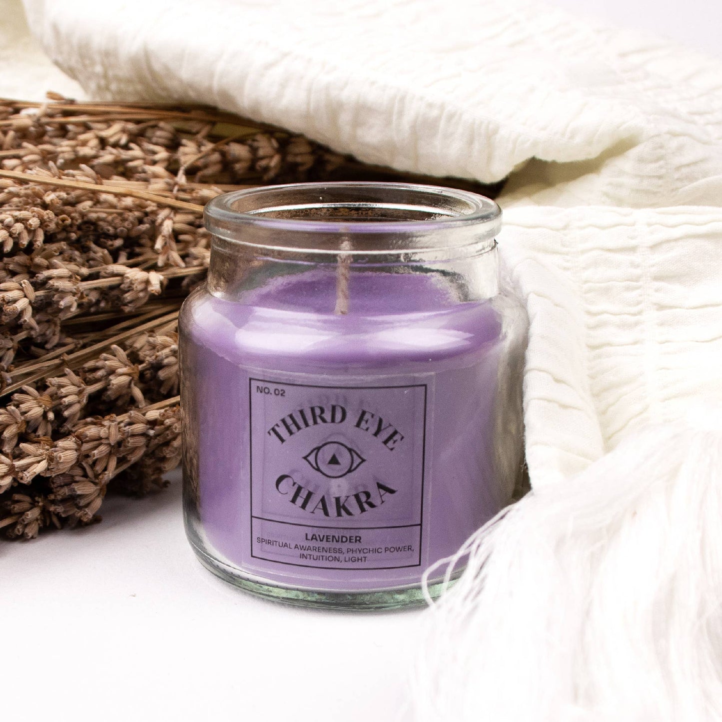 Lavender Chakra Soy Candle | Wellness Candle Ireland - TLC Gifting
