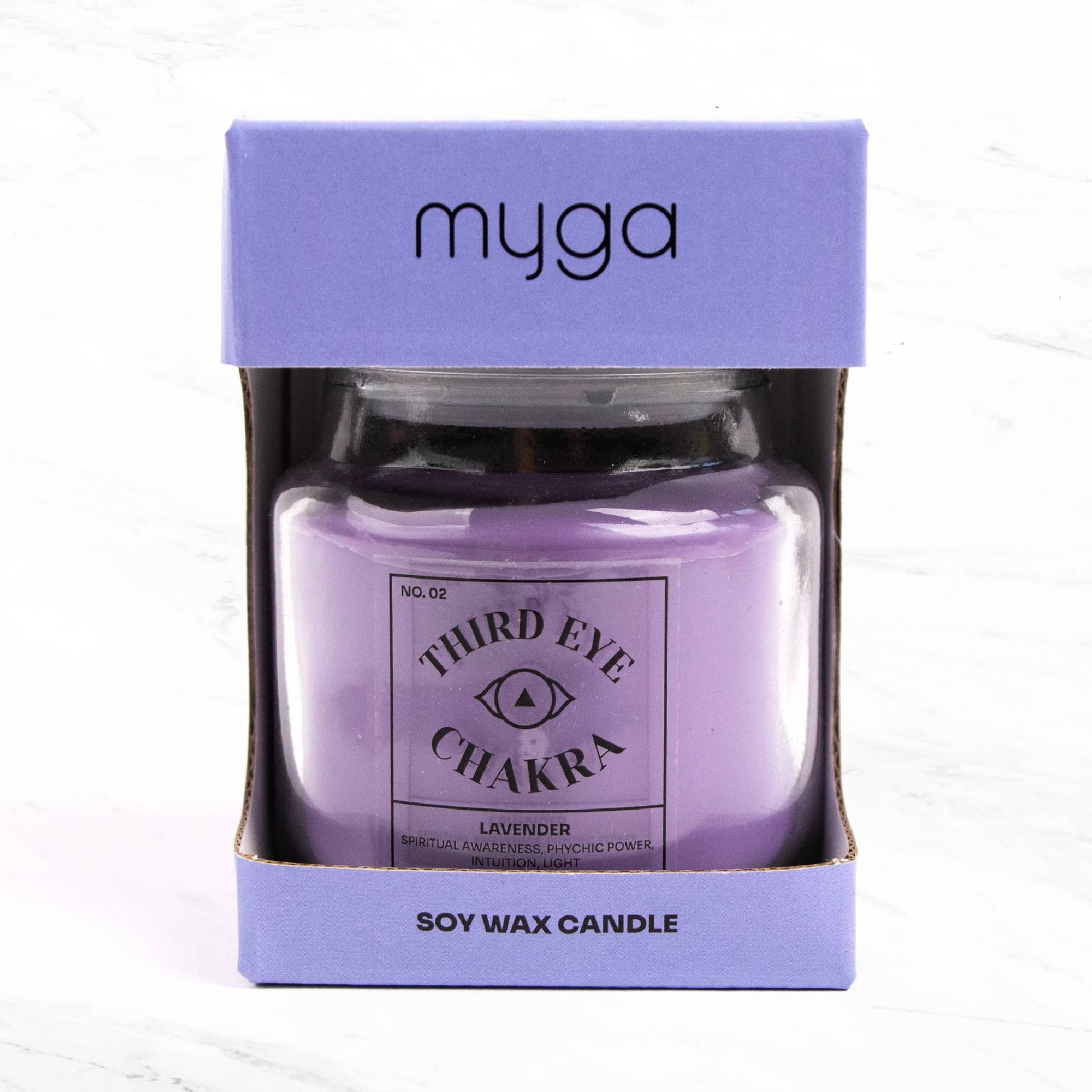 Lavender Chakra Soy Candle | Wellness Candle Ireland - TLC Gifting