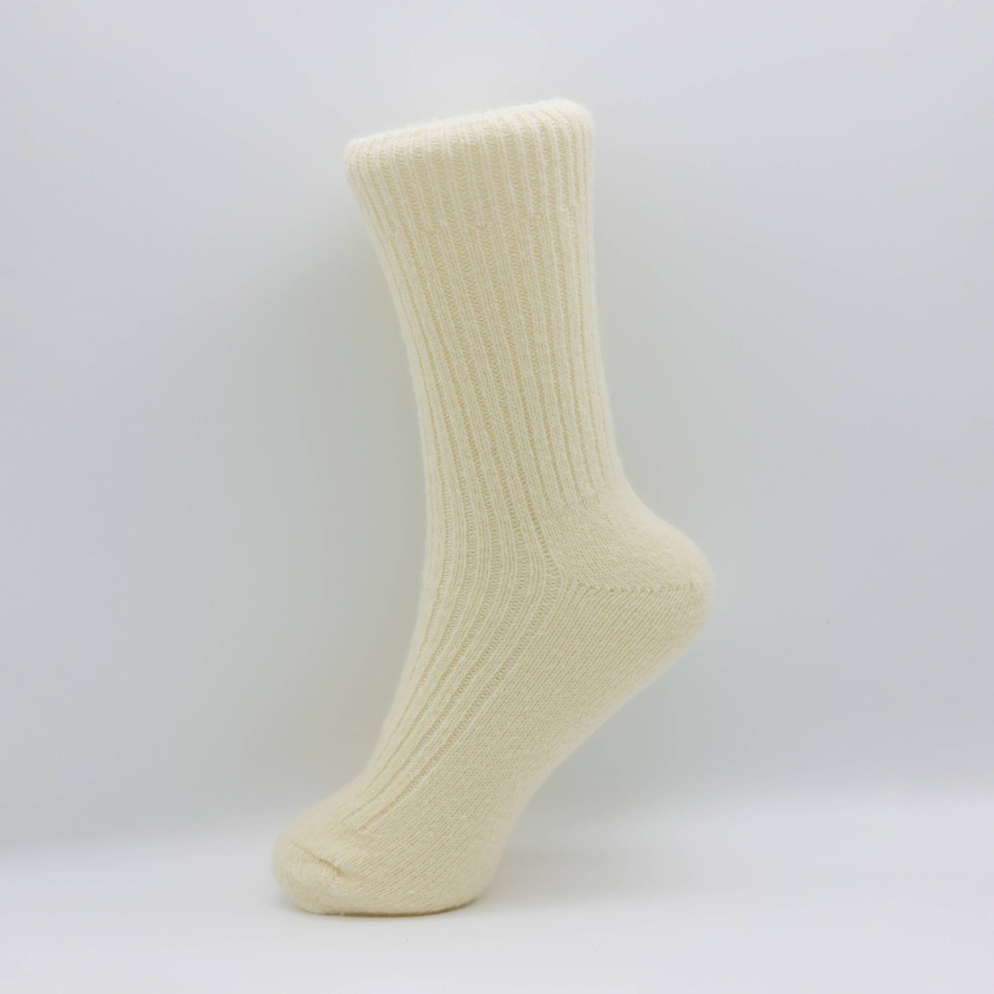 Luxury Wool Socks – Unisex Cream Colour | One Size - TLC Gifting