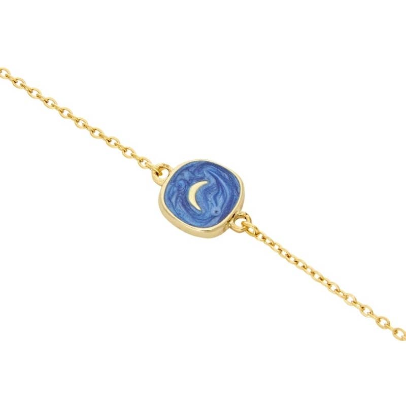 Moon Bracelet | Enamel Charm Bracelet Ireland - TLC Gifting