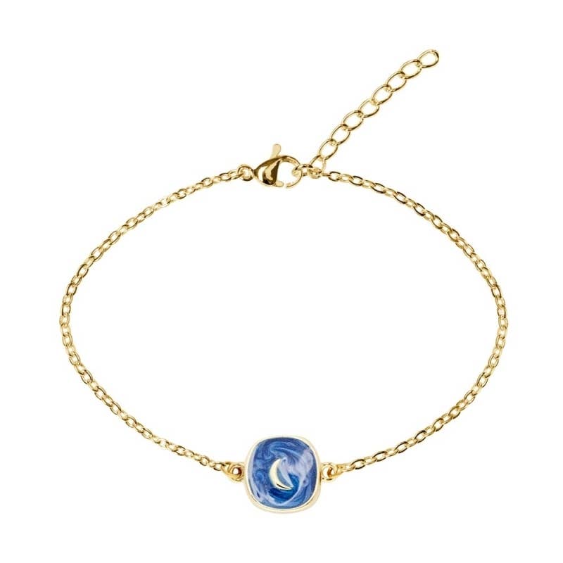 Moon Bracelet | Enamel Charm Bracelet Ireland - TLC Gifting