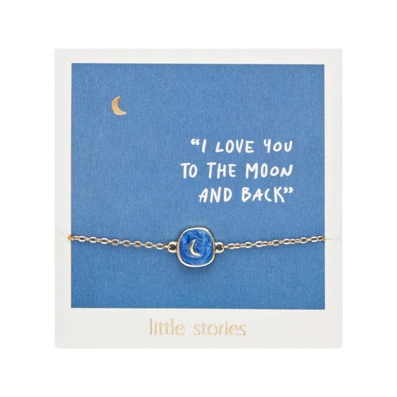 Moon Bracelet | Enamel Charm Bracelet Ireland - TLC Gifting