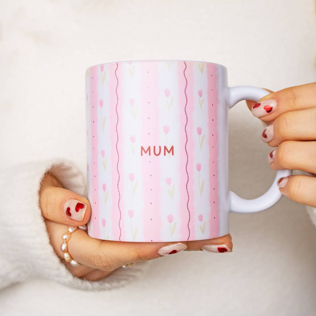 Mum Tulip Pointelle Mug | Mum Gift Ireland - TLC Gifting