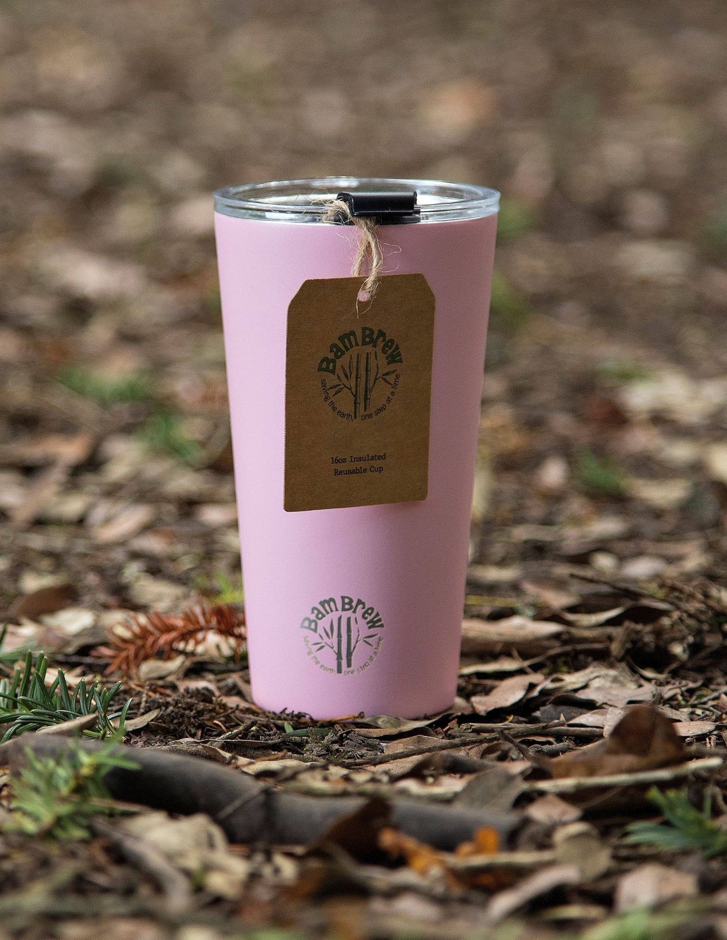 Pink Stainless Steel Reusable Coffee Cup 16oz | Travel Cup - TLC Gifting