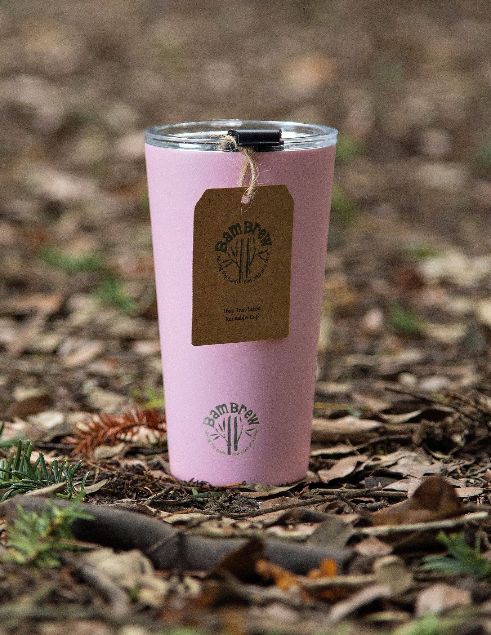 Pink Stainless Steel Reusable Coffee Cup 16oz | Travel Cup - TLC Gifting