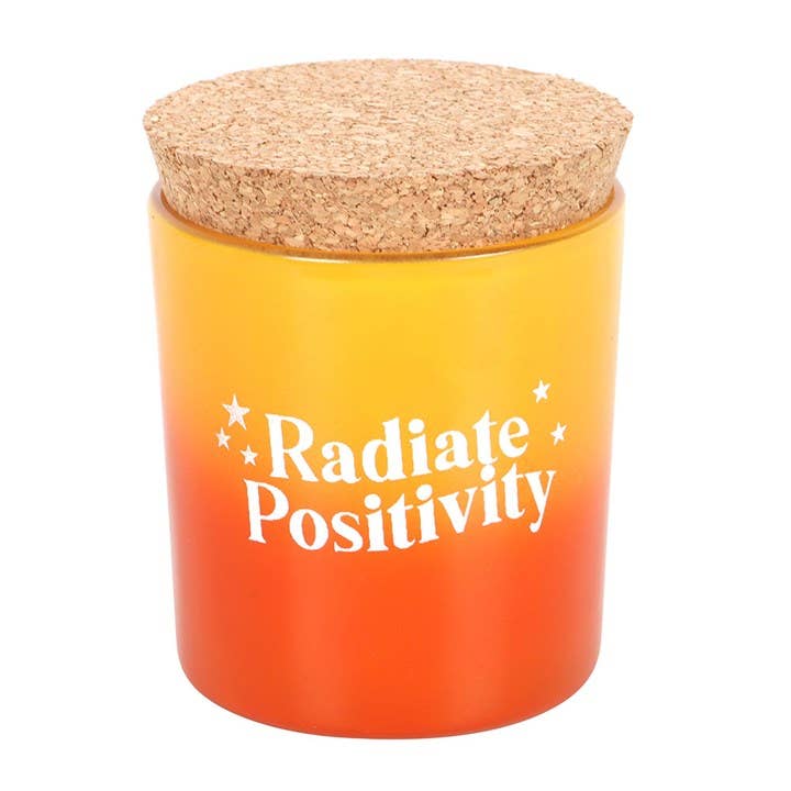 Radiate Positivity Lemon & Bergamot Mini Candle | Uplifting Candle Ireland - TLC Gifting