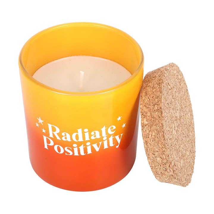 Radiate Positivity Lemon & Bergamot Mini Candle | Uplifting Candle Ireland - TLC Gifting