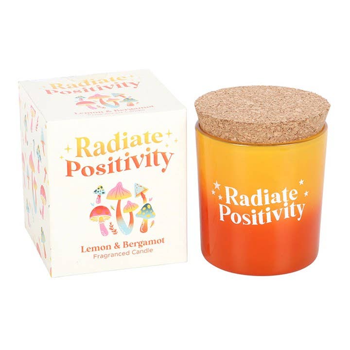 Radiate Positivity Lemon & Bergamot Mini Candle | Uplifting Candle Ireland - TLC Gifting
