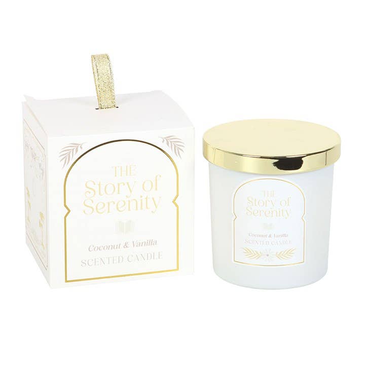 The Story of Serenity Mini Candle Coconut & Vanilla | Relaxing Candle Ireland - TLC Gifting