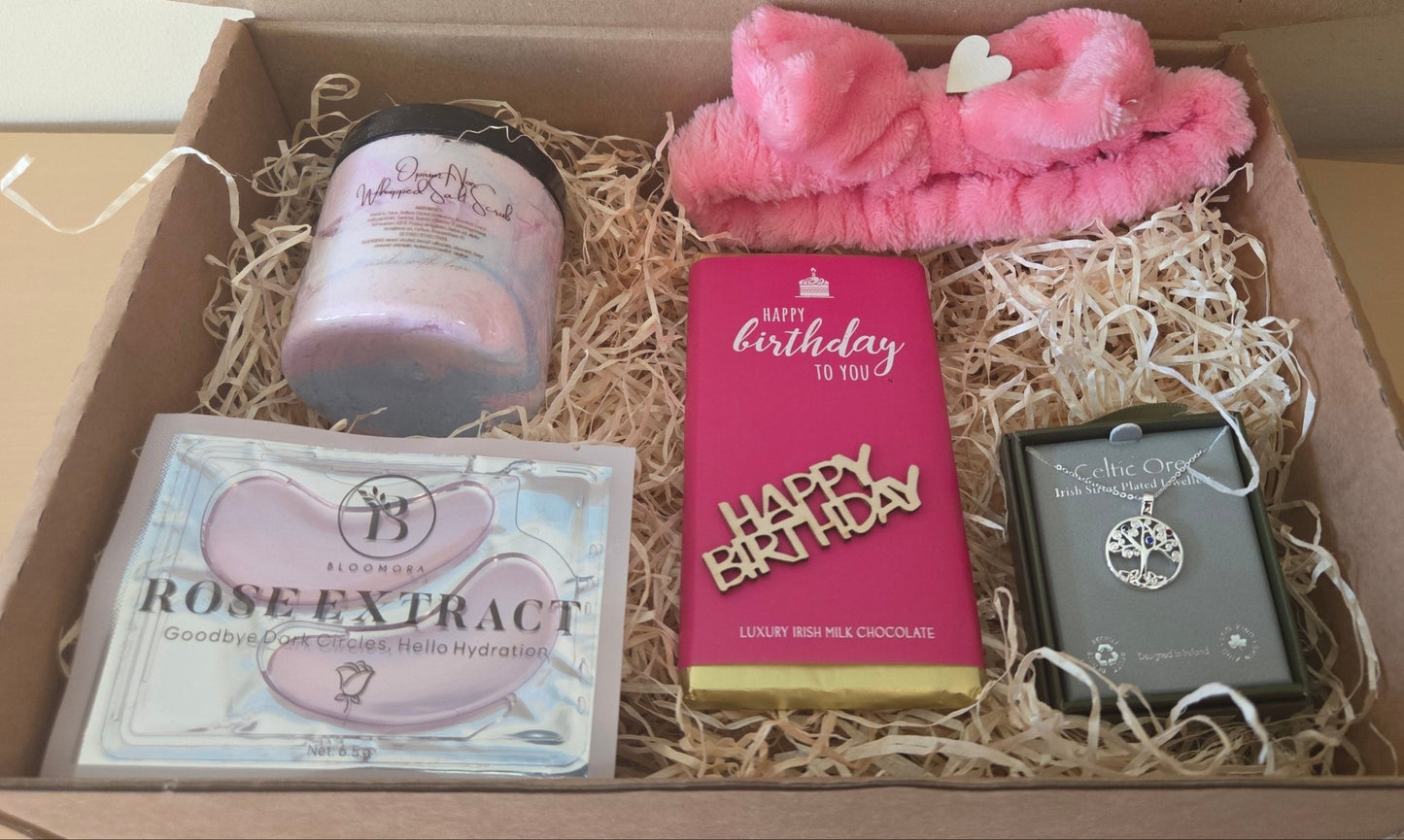 Thoughtful Birthday Gift Box – Pampering Treats & Chocolate - TLC Gifting