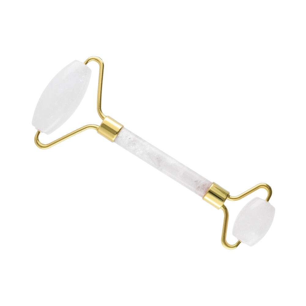 White Quartz Facial Roller | Crystal Face Massager Ireland - TLC Gifting
