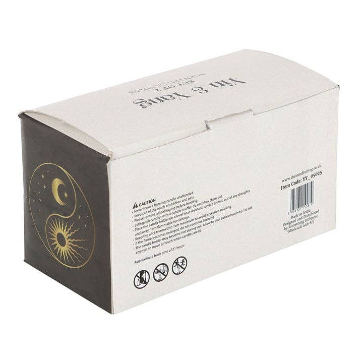 Yin Yang Black Oud and Coconut candle set